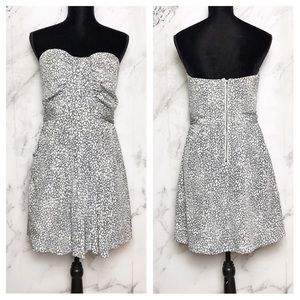 Charlie Jade Silk sweetheart strapless mini dress